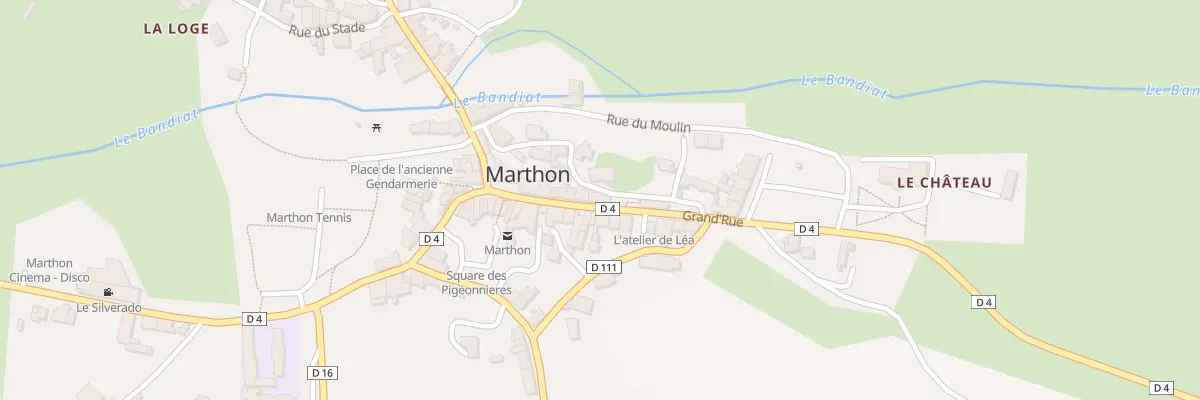 Plan du 17 Rue Grand Rue à Marthon