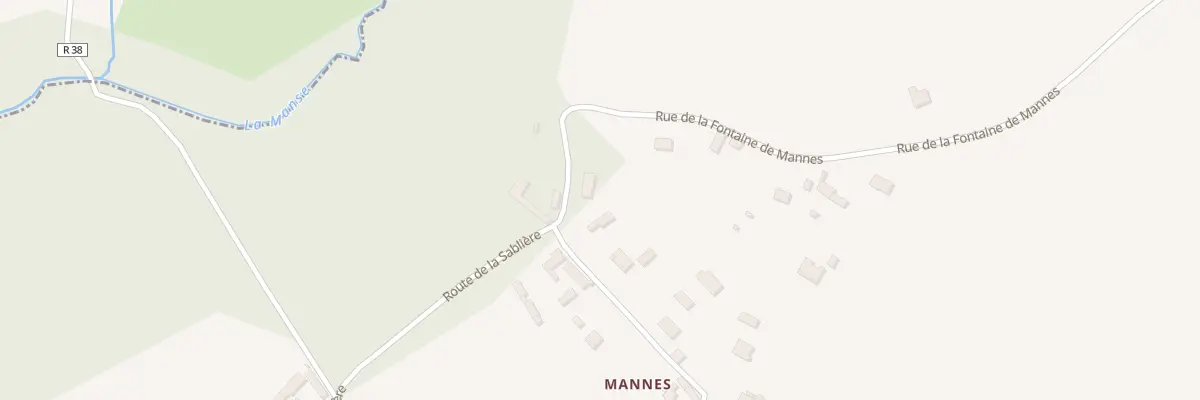 Plan du 341 Mannes à Crouzilles
