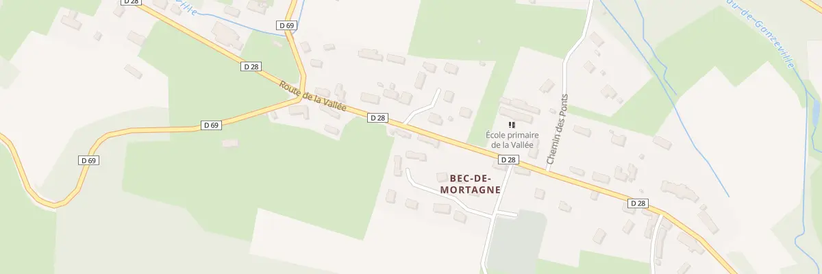 Plan du 28 Rte de la Vallée à Bec-de-Mortagne
