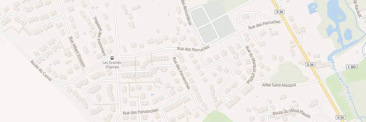 Plan du 35 Rue des Pervenches à Cinq-Mars-la-Pile