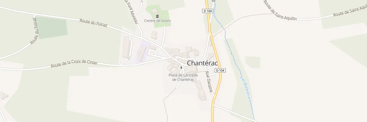 Plan du 186 Le Bourg à Chantérac