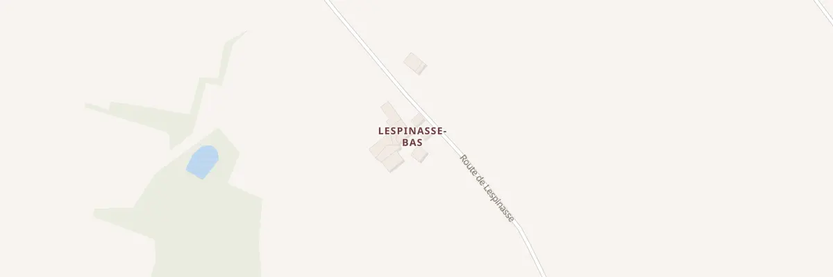 Plan du 584 Rte de Lespinasse à Lavergne