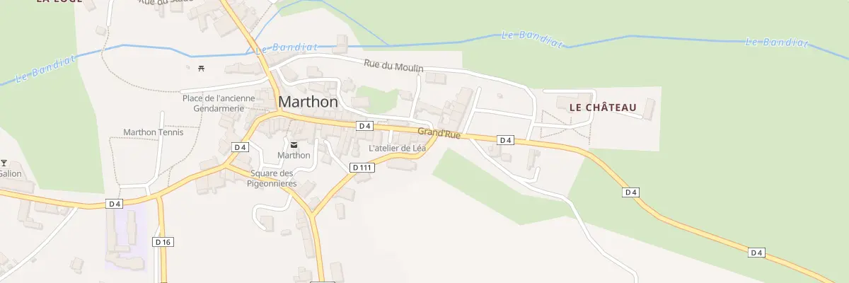 Plan du 38 Grand’ Rue à Marthon