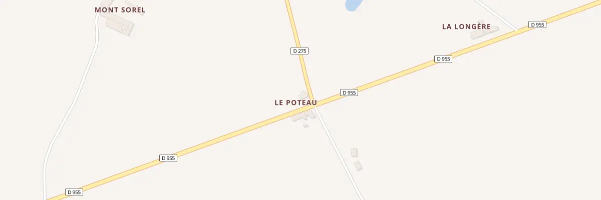 Plan du 75 Le Poteau à Chemilli