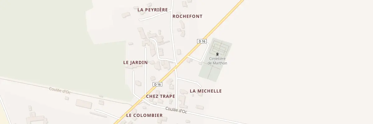 Plan du 538 Rte de chez Trape à Marthon