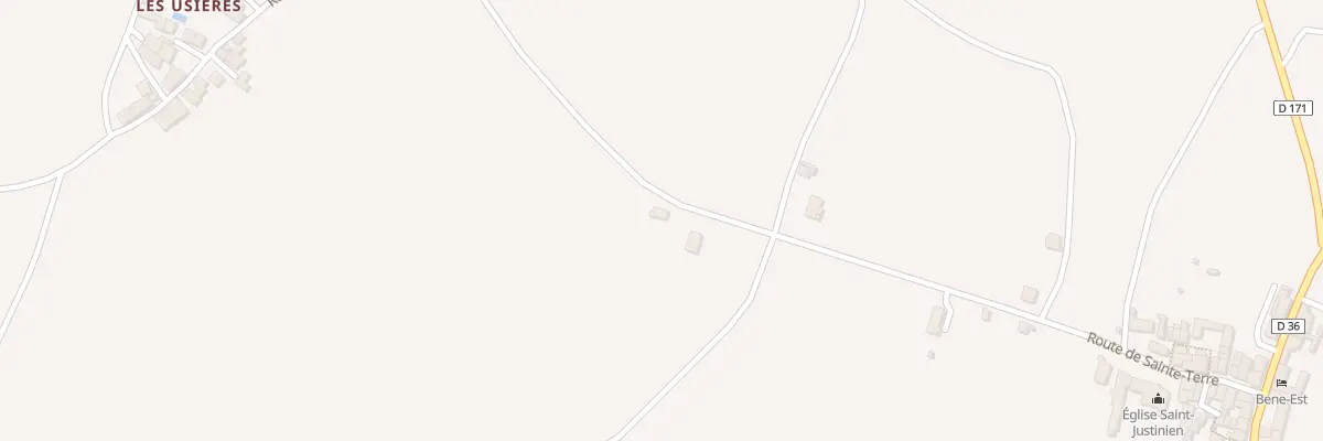 Plan du 1 Croix Blanche à Benest