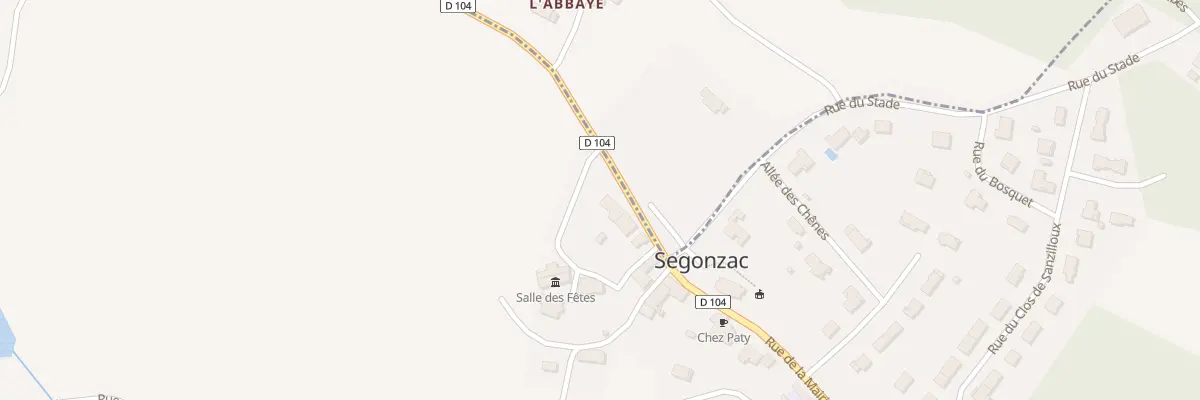 Plan du 16 Rue de la Mairie à Segonzac