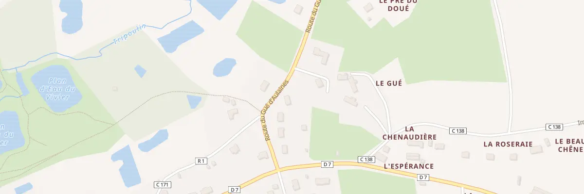 Plan du 114 Rte du Gue D Aulaines à Bonnétable
