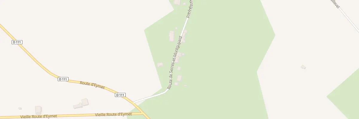 Plan du 196 Rte de Serres-et-montguyard à Lauzun