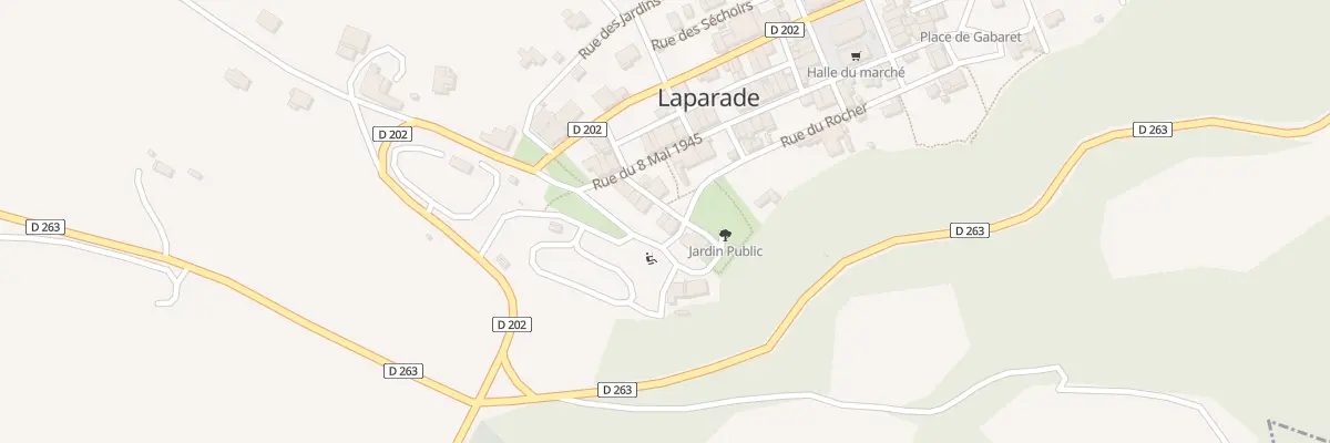Plan du 5 Pl du Couderc à Laparade
