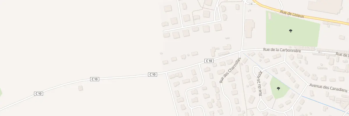 Plan du 38 Rue de la Carbonnière à Thiberville