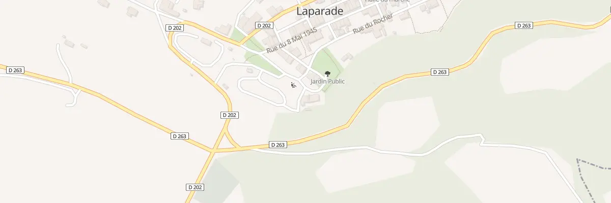 Plan du 8 Pl du Couderc à Laparade