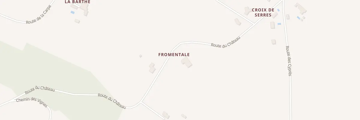 Plan du 603 Rte du Château à Serres-et-Montguyard