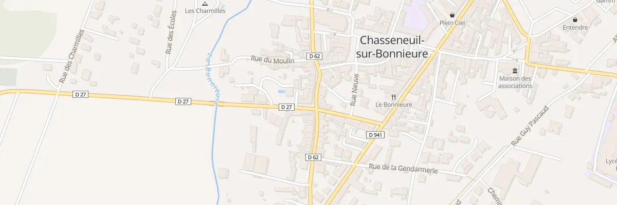Plan du 1 Rue de Cellefrouin à Chasseneuil-sur-Bonnieure