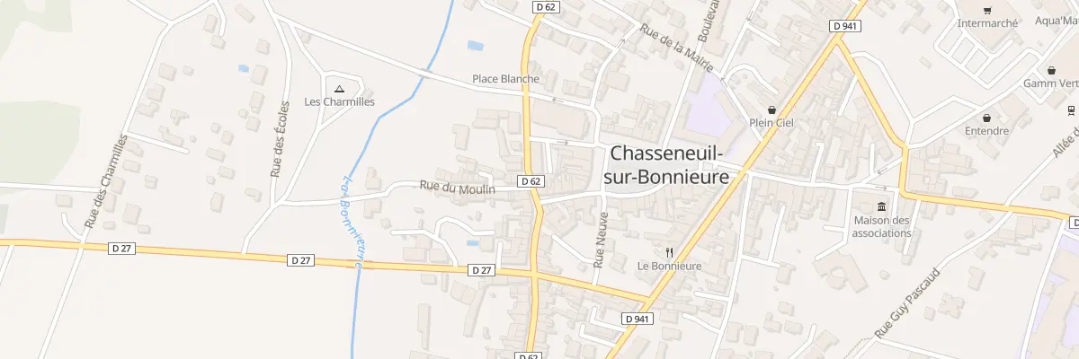 Plan du 12 Rue de Cellefrouin à Chasseneuil-sur-Bonnieure