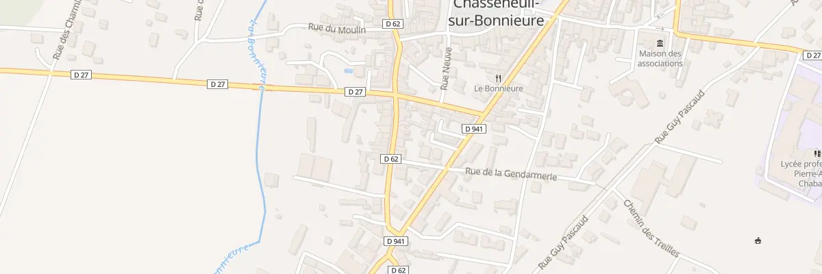 Plan du 11 Rue du Temple à Chasseneuil-sur-Bonnieure