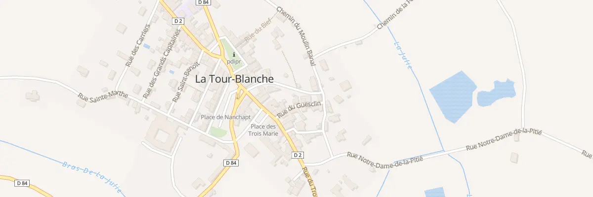 Plan du 7 Rue du Guesclin à La Tour-Blanche-Cercles