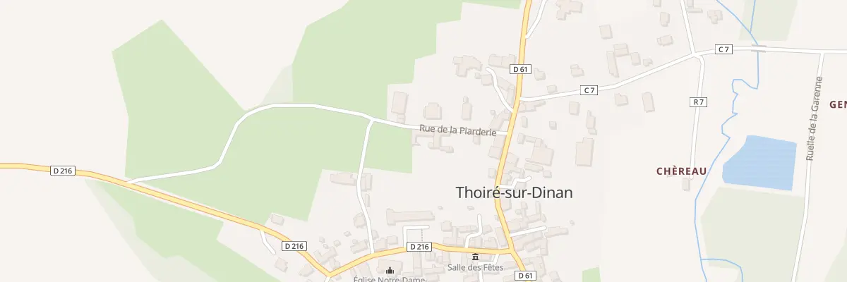 Plan du 3 Rue de la Piarderie à Thoiré-sur-Dinan