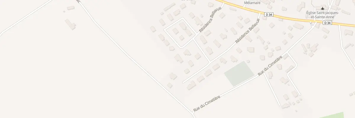 Plan du 34 Res Bellevue à Mélamare
