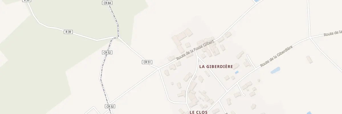 Plan du 44 Rte de la Fosse Gilbert à Vallères