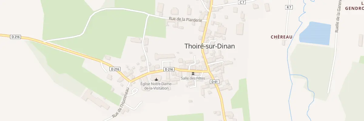 Plan du 14 Rue Gabriel Guyon à Thoiré-sur-Dinan