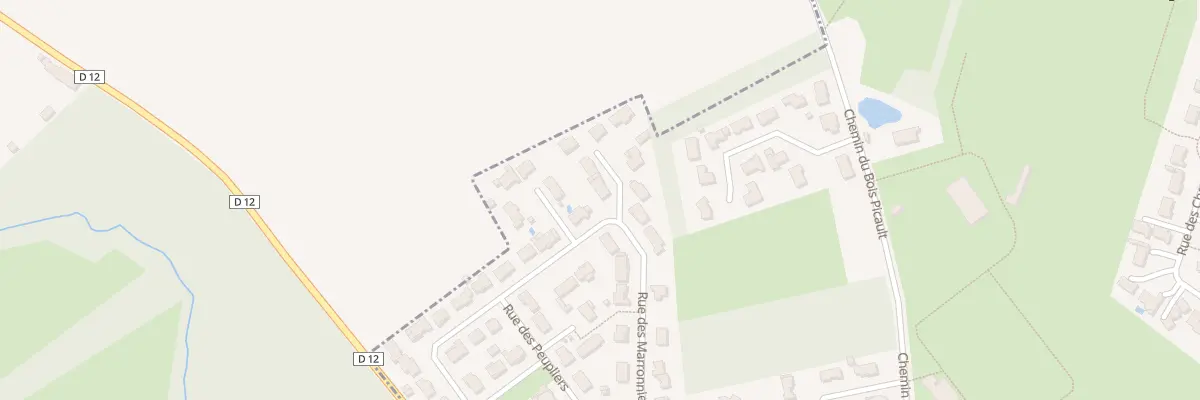 Plan du 1 Imp des Marronniers à Nieuil-l’Espoir
