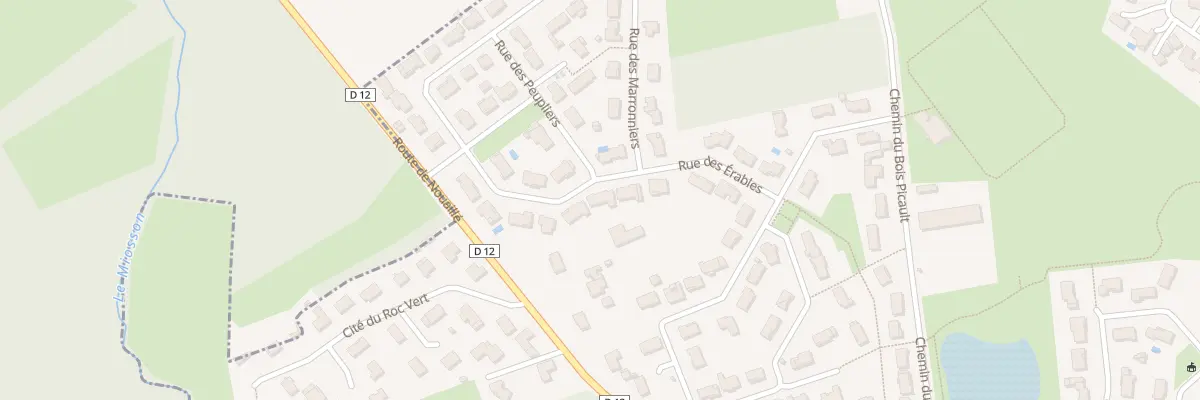 Plan du 12 Rue des Erables à Nieuil-l’Espoir