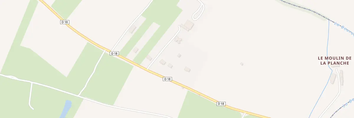 Plan du 3 Le Moulin de la Planche à Theneuil