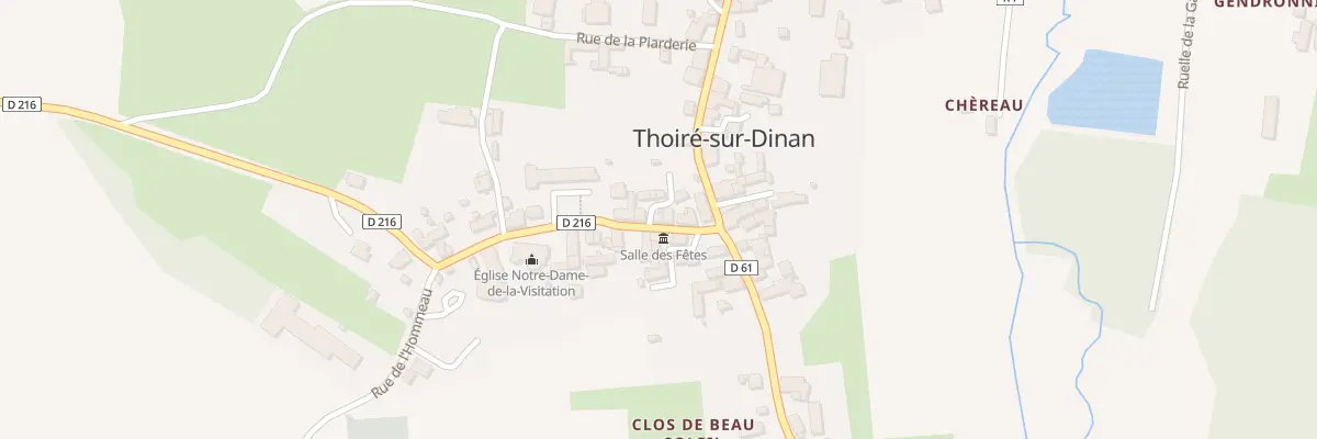 Plan du 8 Rue Gabriel Guyon à Thoiré-sur-Dinan