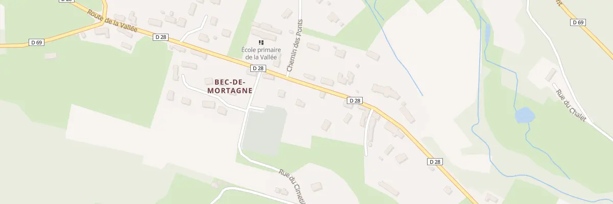 Plan du 30 Rte de la Vallée à Bec-de-Mortagne