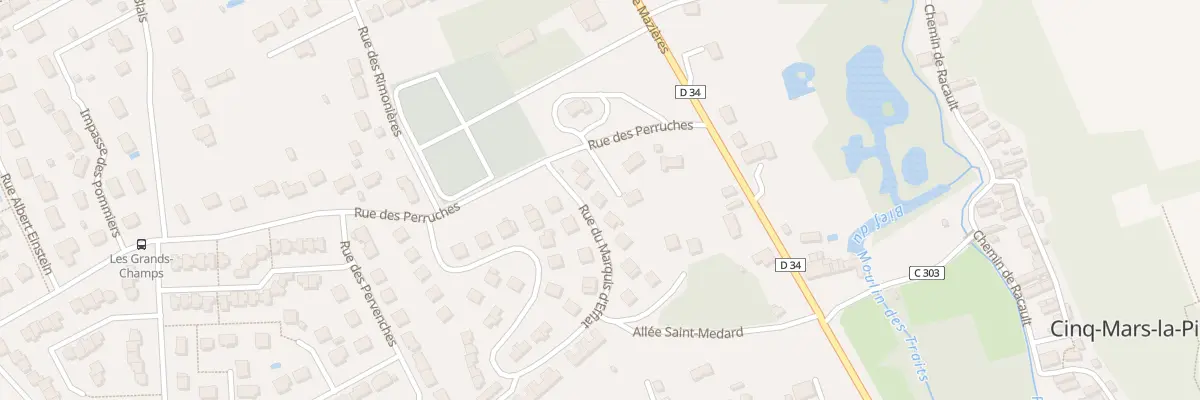 Plan du 3 Rue du Marquis d’Effiat à Cinq-Mars-la-Pile