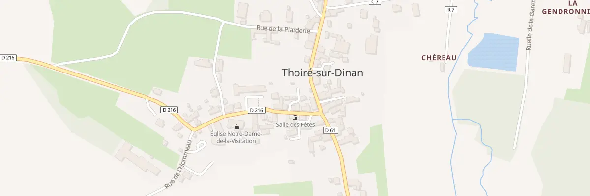 Plan du 10 Rue Gabriel Guyon à Thoiré-sur-Dinan