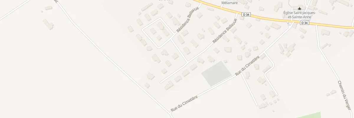 Plan du 14 Res Bellevue à Mélamare