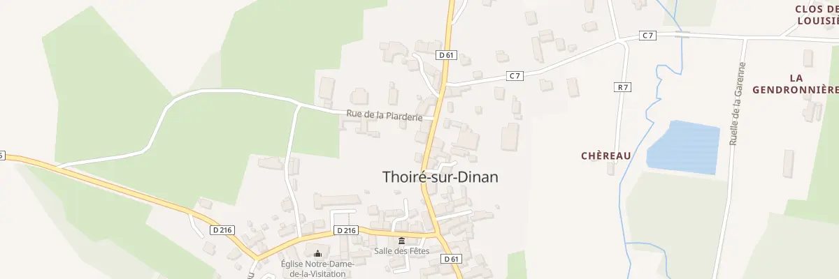 Plan du 3 Rue du Dinan à Thoiré-sur-Dinan