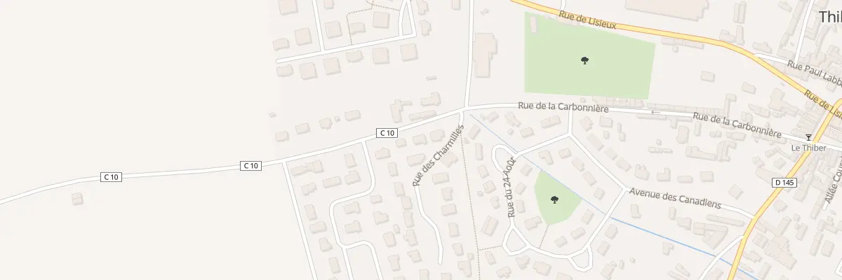 Plan du 33 Rue de la Carbonnière à Thiberville