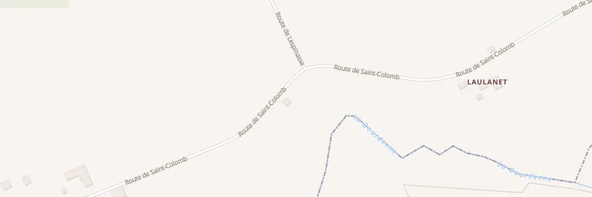 Plan du 580 Rte de St Colomb à Lavergne