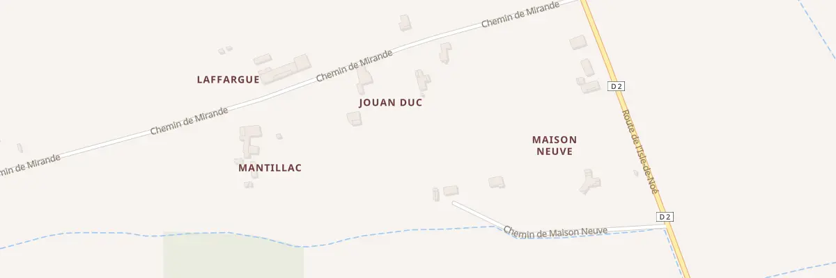 Plan du 276 Chem de Mirande à Miramont-d’Astarac