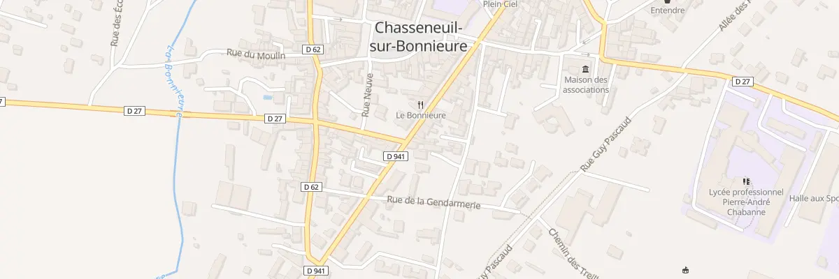 Plan du 91 Av de la Republique à Chasseneuil-sur-Bonnieure