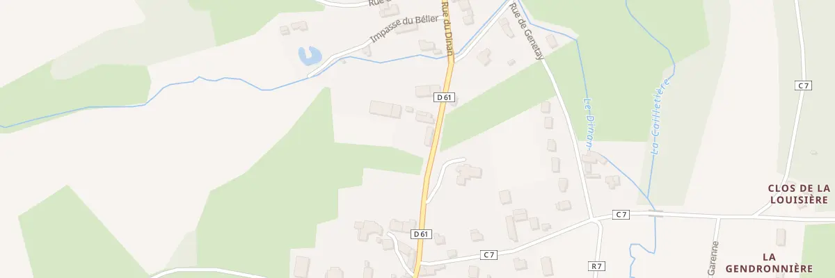 Plan du 13 Rue du Dinan à Thoiré-sur-Dinan