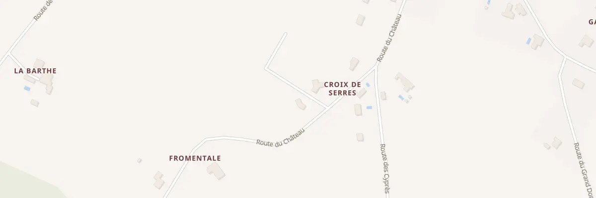 Plan de Pre de la Mouthe à Serres-et-Montguyard