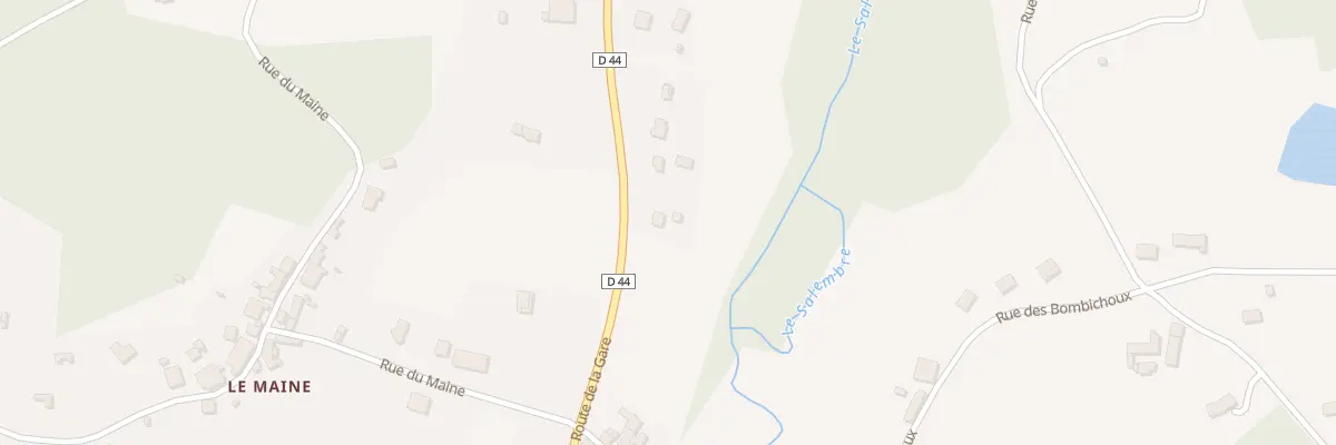 Plan du 65 Rte de la Gare à Saint-Germain-du-Salembre