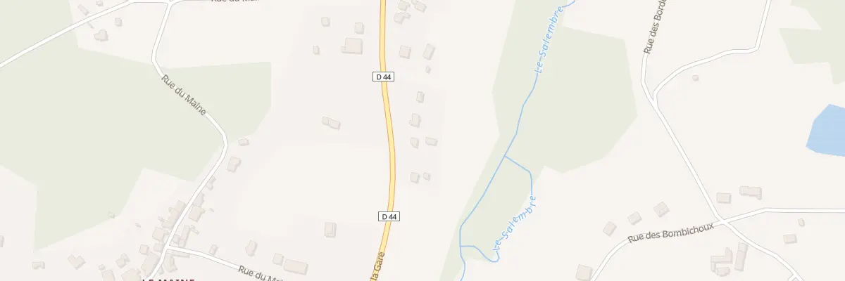 Plan du 61 Rte de la Gare à Saint-Germain-du-Salembre