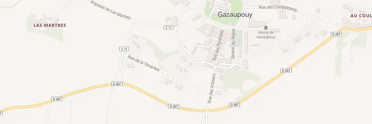 Plan du 5187 Au Village à Gazaupouy