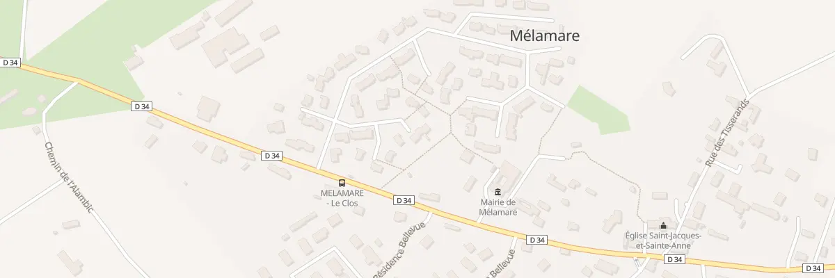 Plan du 70 Lot Le Clos à Mélamare