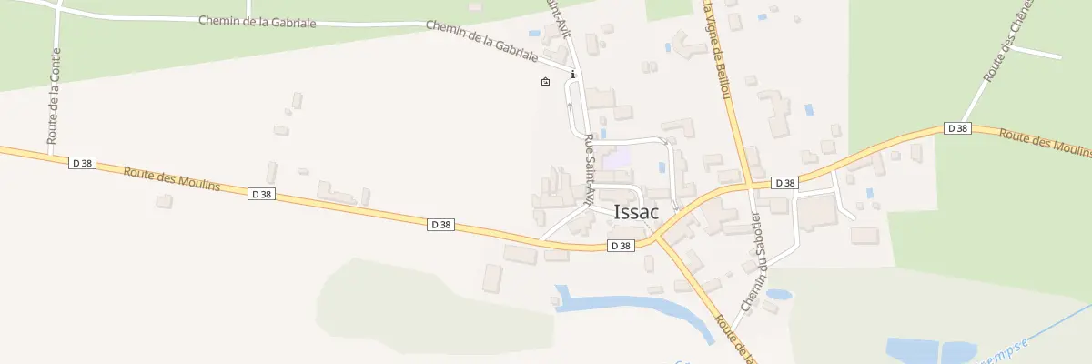 Plan du 25 Rue Saint Avit à Issac