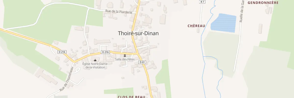 Plan du 4 Cour des Battages à Thoiré-sur-Dinan