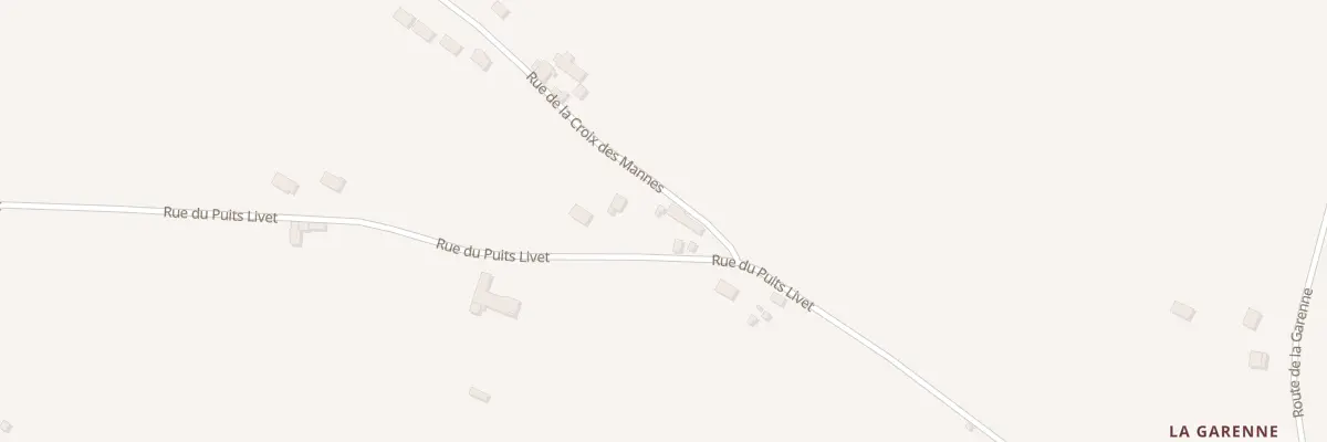 Plan du 2 Rue du Puits Livet à Crouzilles
