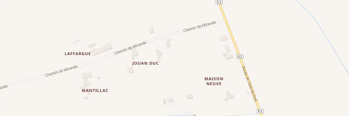 Plan du 166 Chem de Mirande à Miramont-d’Astarac