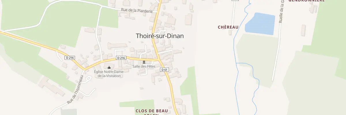 Plan du 1 Rue de Beau Soleil à Thoiré-sur-Dinan