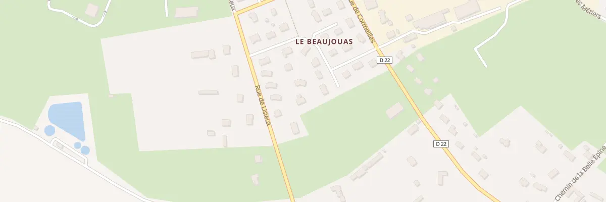 Plan du 32D Rue de Lisieux à Thiberville
